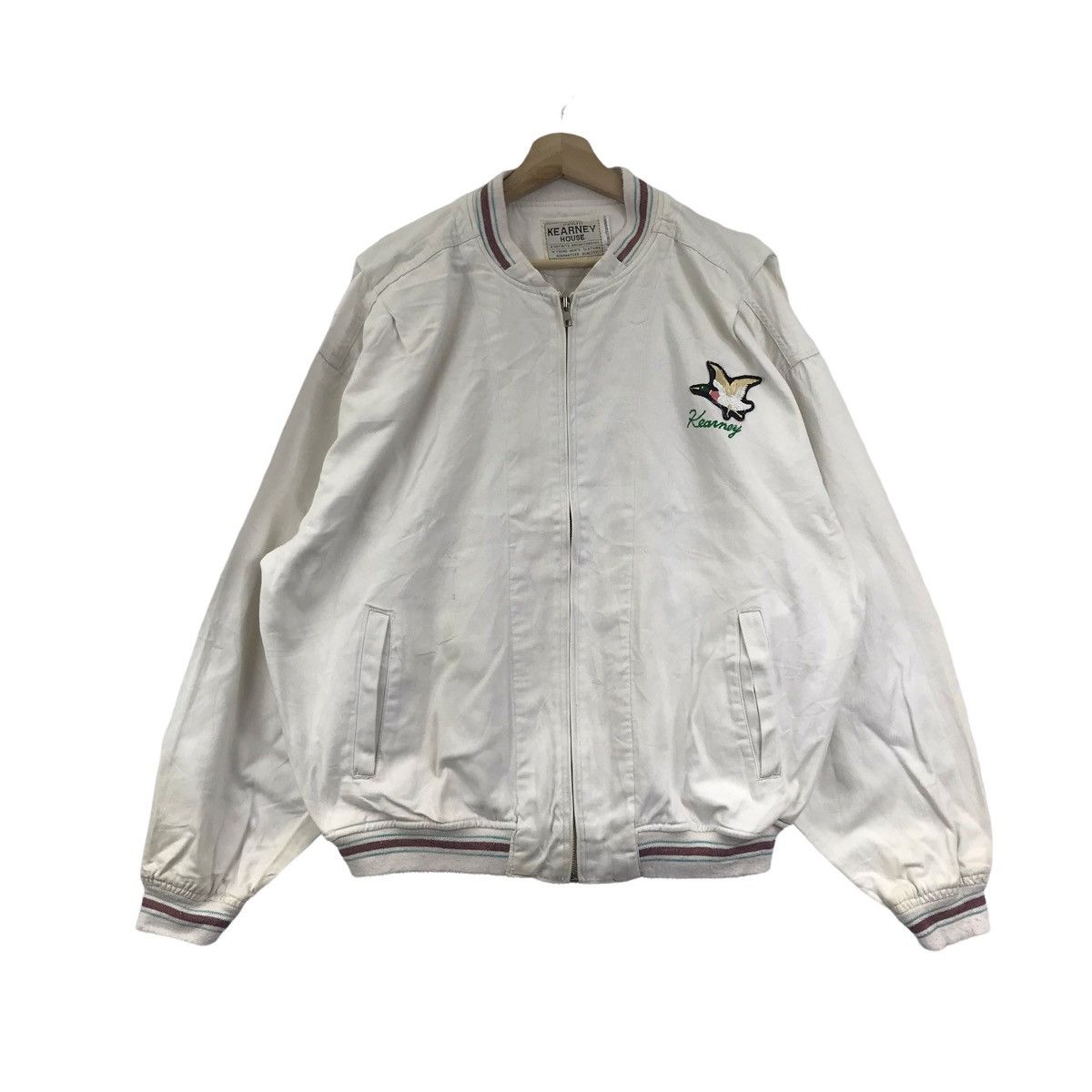 Vintage Vintage KEARNEY HOUSE Embroidered Bomber Jacket Size US L / EU 52-54 / 3 - 3 Thumbnail