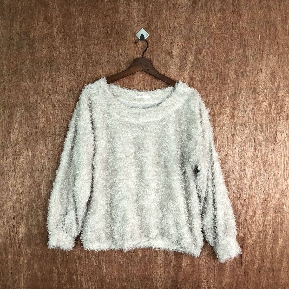image of Casse Brown Shag Shaggy Fur Mohair Knitwear 6621, Men's (Size Medium)