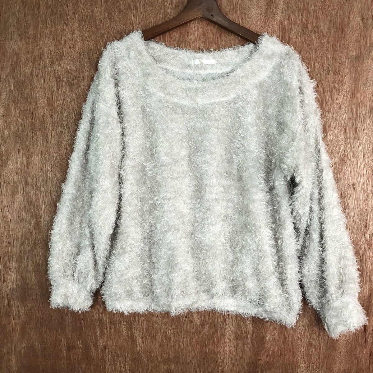 Japanese Brand × Other Casse Brown Shag Shaggy Fur Mohair Knitwear #6621 Size US M / EU 48-50 / 2 - 3 Thumbnail