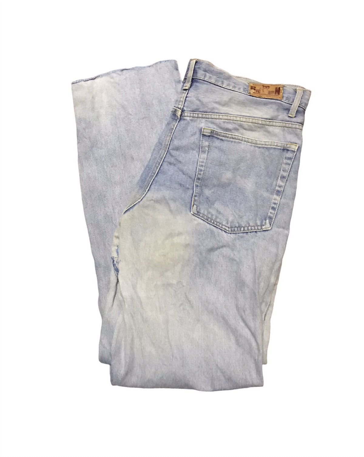 The Unbranded Brand Distressed denim jeans zigzag by big run Size US 38 / EU 54 - 1 Thumbnail
