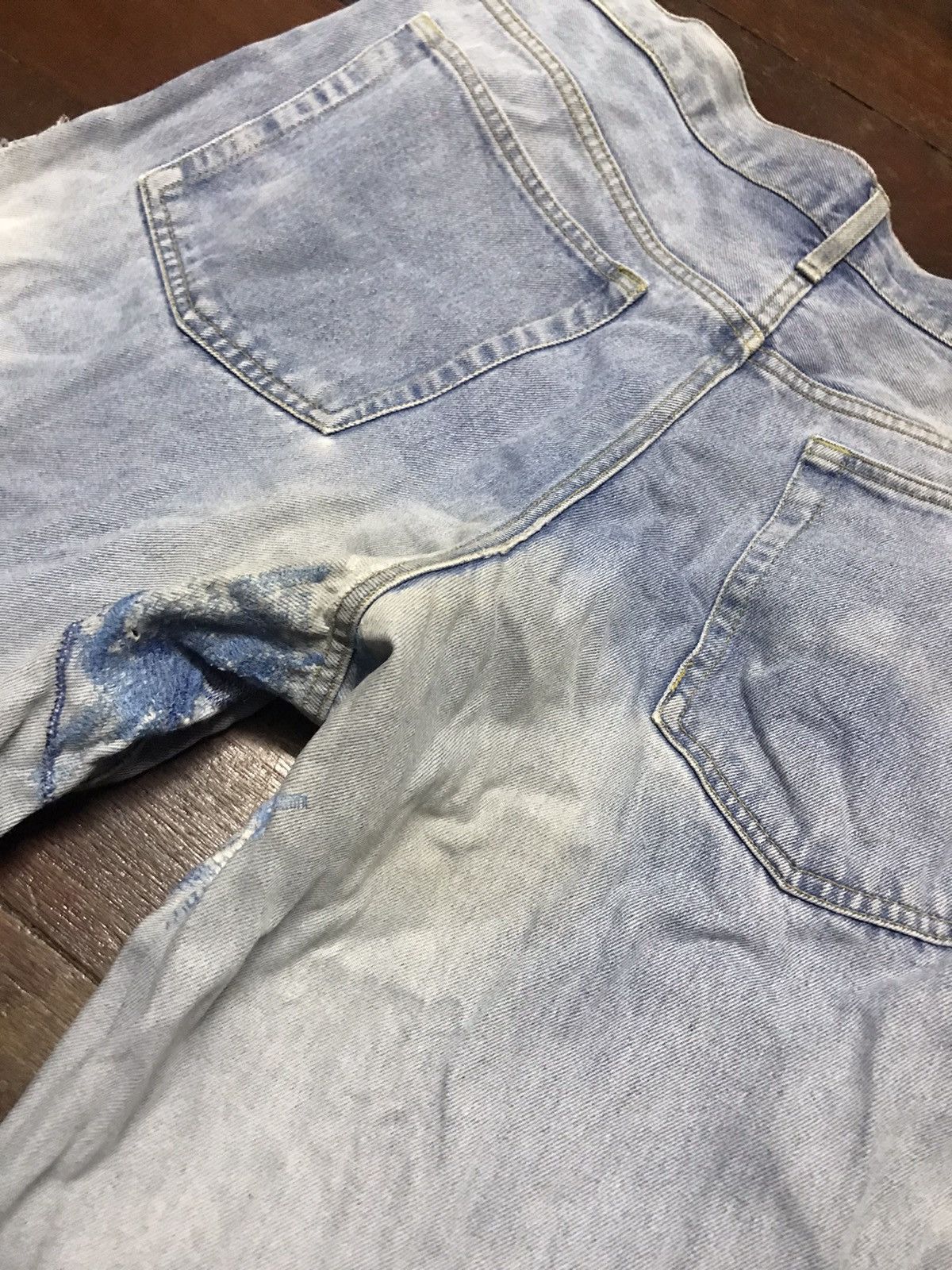 The Unbranded Brand Distressed denim jeans zigzag by big run Size US 38 / EU 54 - 4 Thumbnail