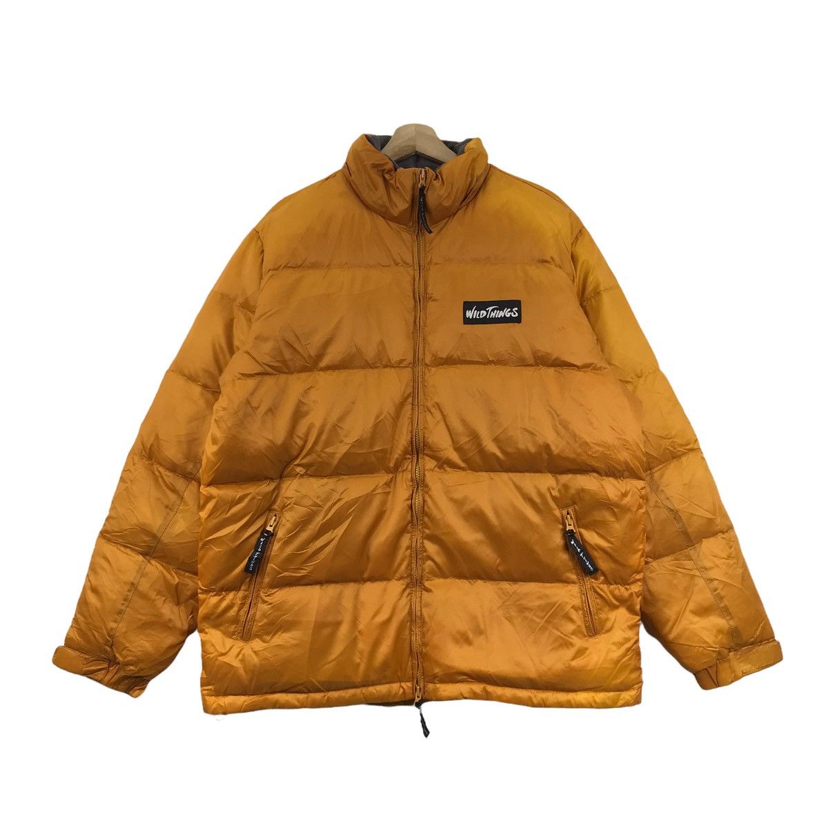 Wild Things Vintage WILD THINGS Puffer Bomber Yellow Jacket Size US S / EU 44-46 / 1 - 1 Thumbnail