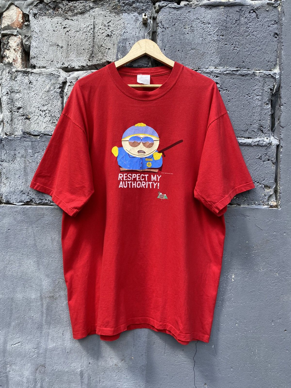 Vintage Vintage 90s South Park Angry Cartman Respect My Authority T Size US XL / EU 56 / 4 - 3 Thumbnail