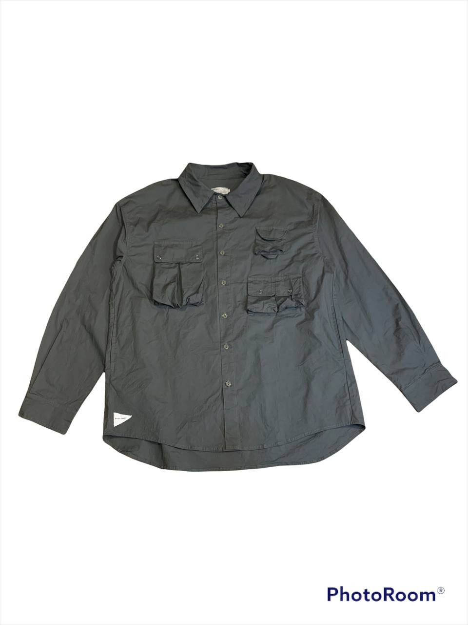 image of Engineered Garments Offer Buttbill Tactical Multi Pocket Shirts in Grey, Men's (Size XL)