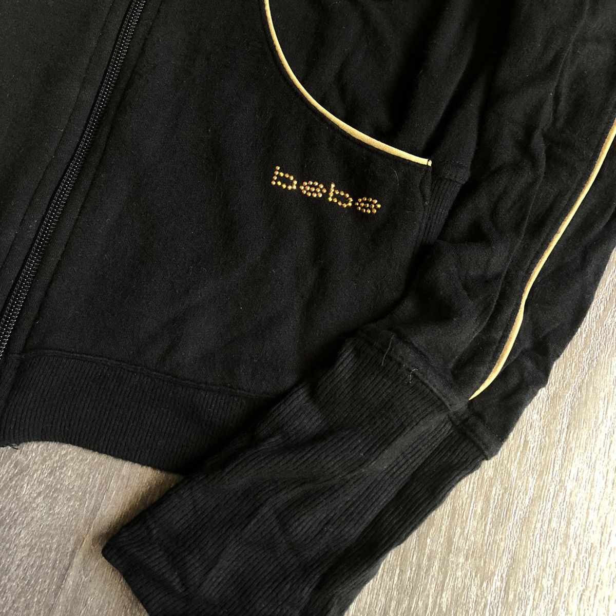 Bebe Vintage Y2K Bebe Studded Rhinestone Zip Up Tracksuit Hoodie Size S / US 4 / IT 40 - 2 Thumbnail