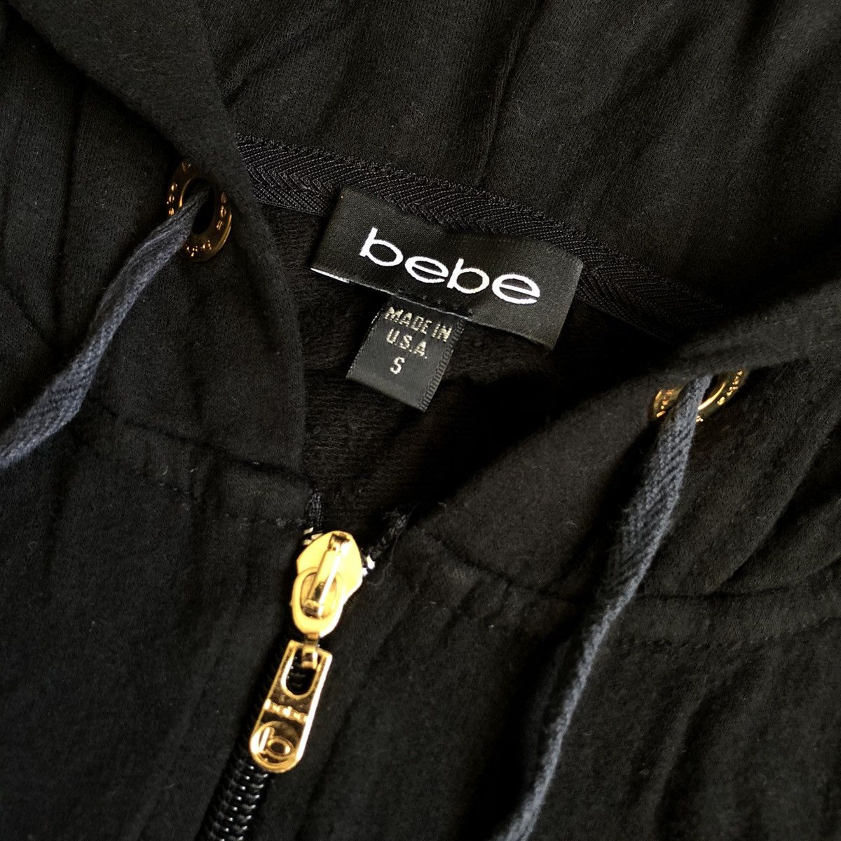 Bebe Vintage Y2K Bebe Studded Rhinestone Zip Up Tracksuit Hoodie Size S / US 4 / IT 40 - 3 Thumbnail