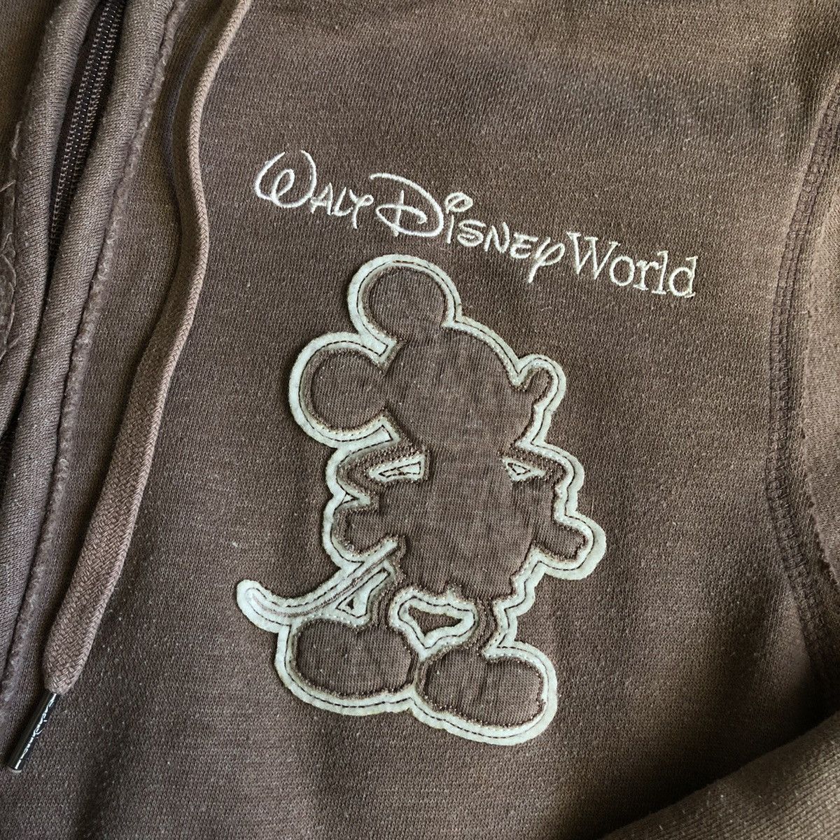 Disney Vintage Y2K Walt Disney World Mickey Mouse Fur Winter Hoodie Size S / US 4 / IT 40 - 5 Thumbnail