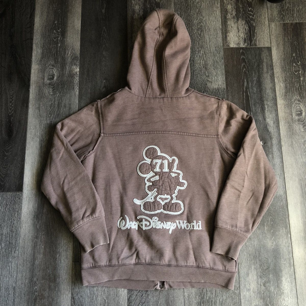 Disney Vintage Y2K Walt Disney World Mickey Mouse Fur Winter Hoodie Size S / US 4 / IT 40 - 2 Thumbnail