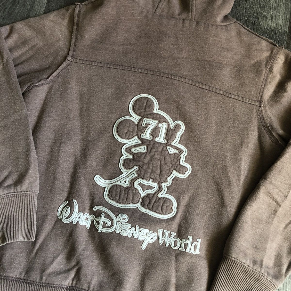 Disney Vintage Y2K Walt Disney World Mickey Mouse Fur Winter Hoodie Size S / US 4 / IT 40 - 8 Thumbnail