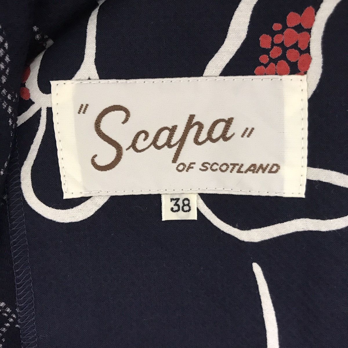 Vintage SCAPA Of SCOTLAND Flowers Coat Jacket Size US XS / EU 42 / 0 - 4 Thumbnail