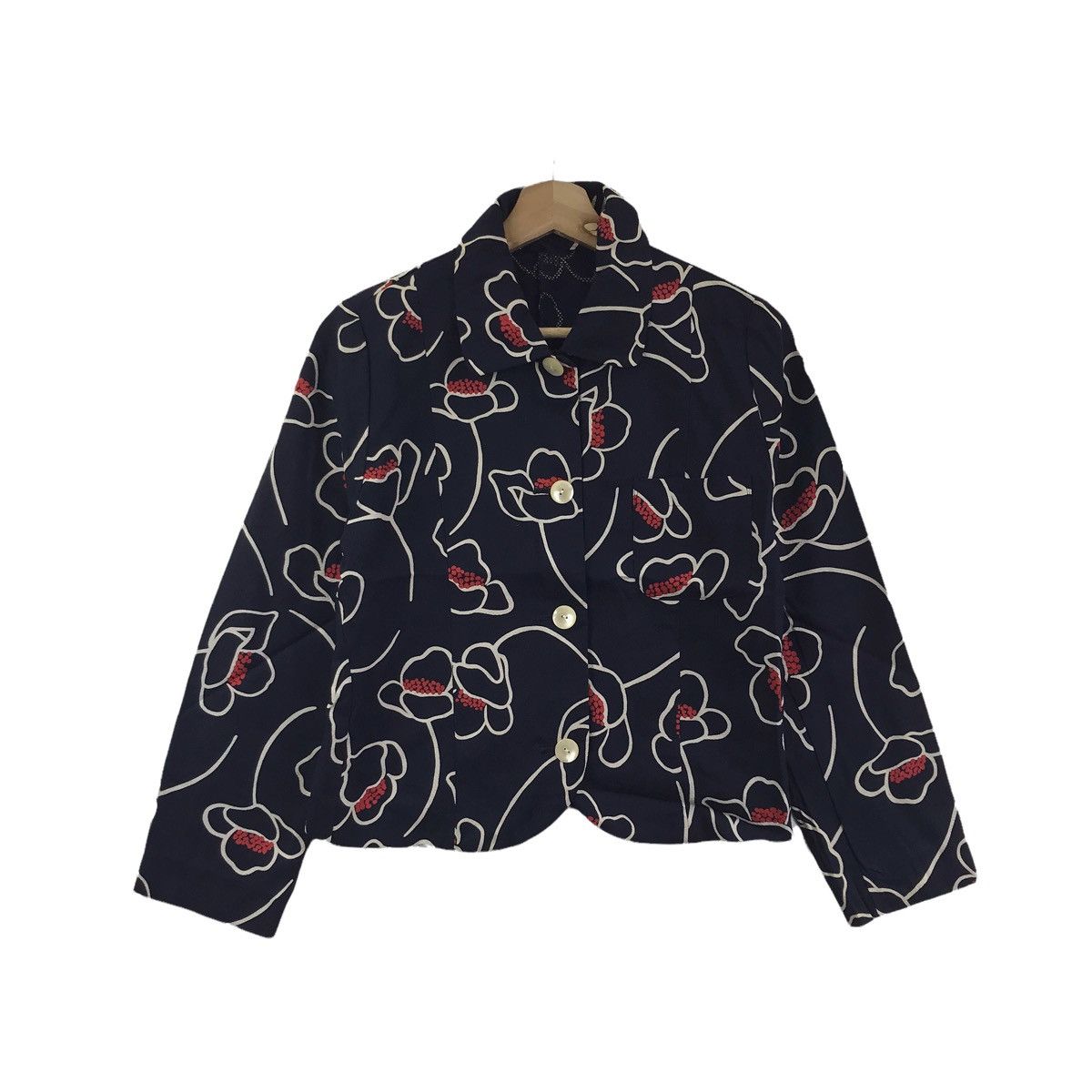 Vintage SCAPA Of SCOTLAND Flowers Coat Jacket Size US XS / EU 42 / 0 - 1 Thumbnail