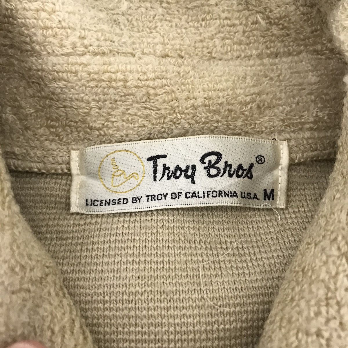 Vintage Vintage TROY BROS Bomber Beige Jacket Size US M / EU 48-50 / 2 - 4 Thumbnail