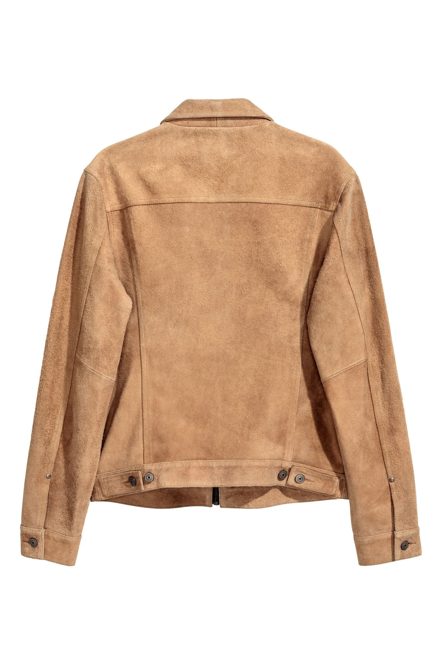H&M H&M Suede Camel Leather Jacket Size US L / EU 52-54 / 3 - 3 Thumbnail