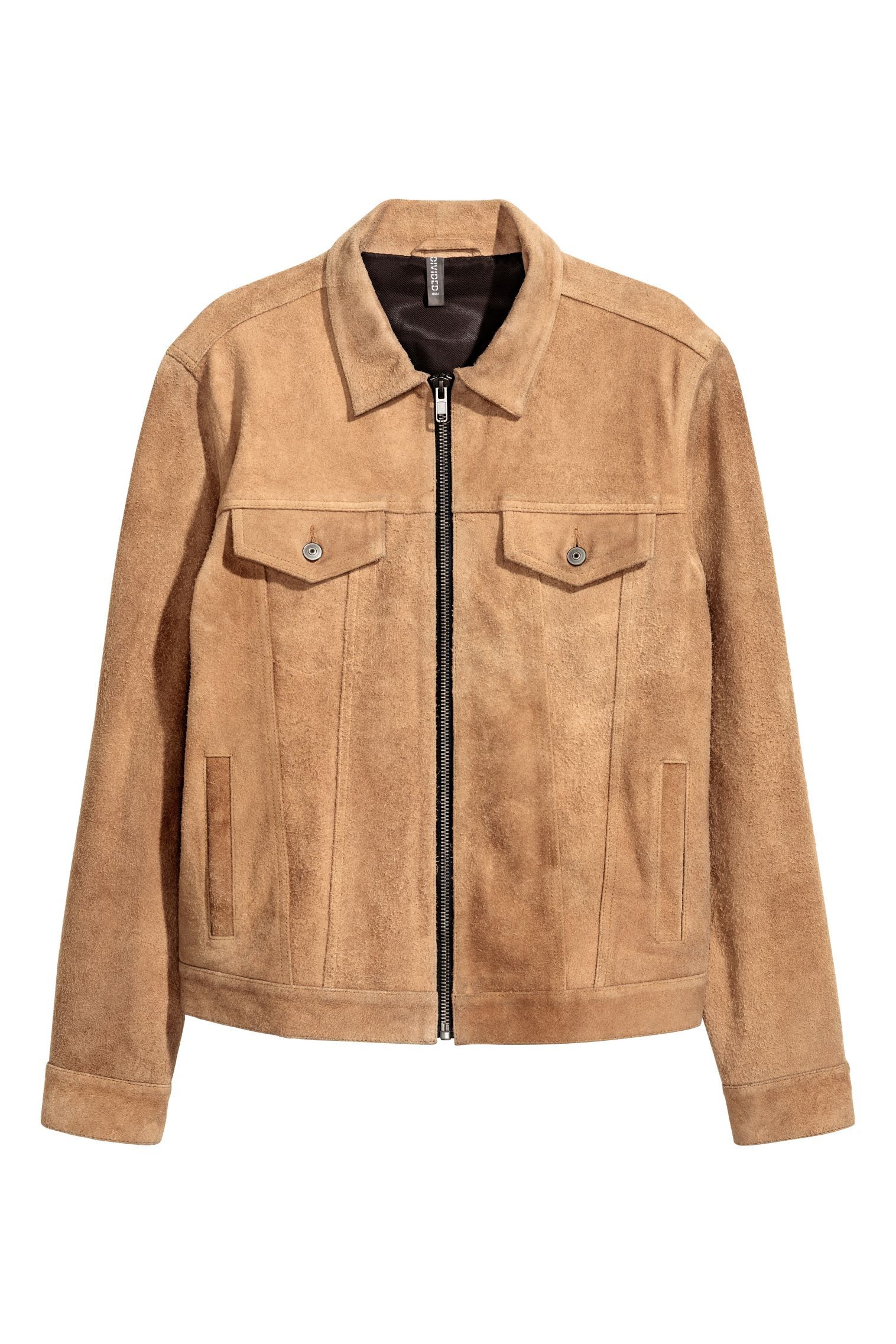 H&M H&M Suede Camel Leather Jacket Size US L / EU 52-54 / 3 - 2 Thumbnail