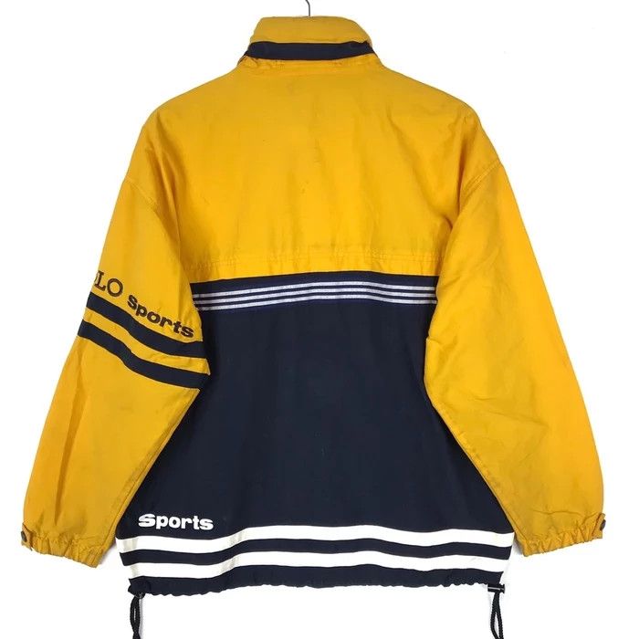 Vintage Vintage WORLD POLO SPORTS Yellow Jacket Windbreaker Size US L / EU 52-54 / 3 - 4 Thumbnail