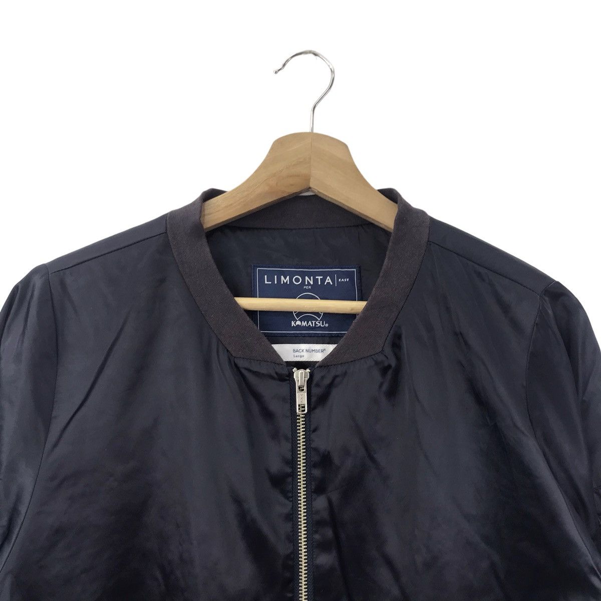Japanese Brand LIMONTA EAST KOMATSU Back Number Japan Navy Bomber Jacket Size US L / EU 52-54 / 3 - 2 Thumbnail