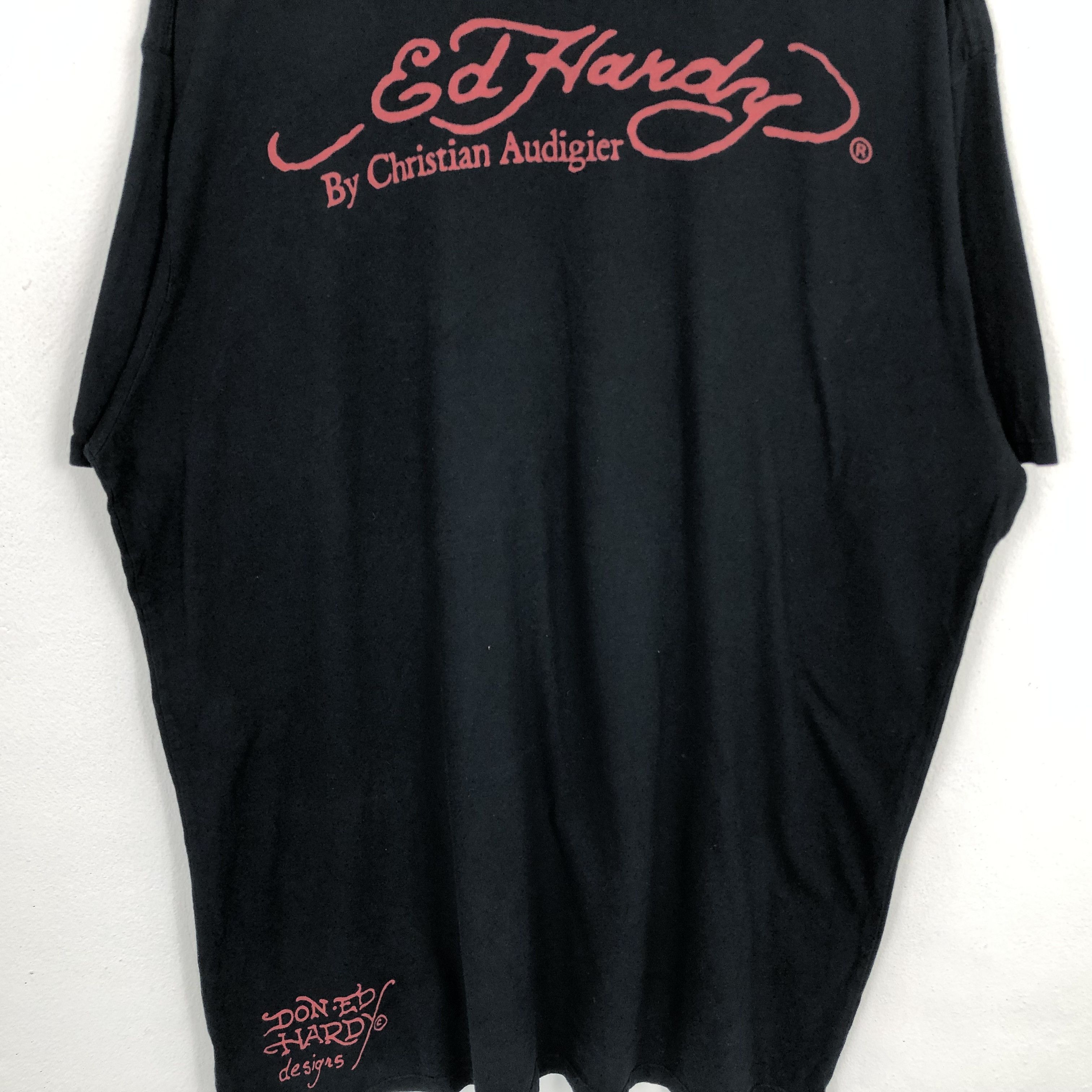 Ed Hardy Vintage Ed Hardy Skull Design Tshirt Size US XXL / EU 58 / 5 - 4 Thumbnail