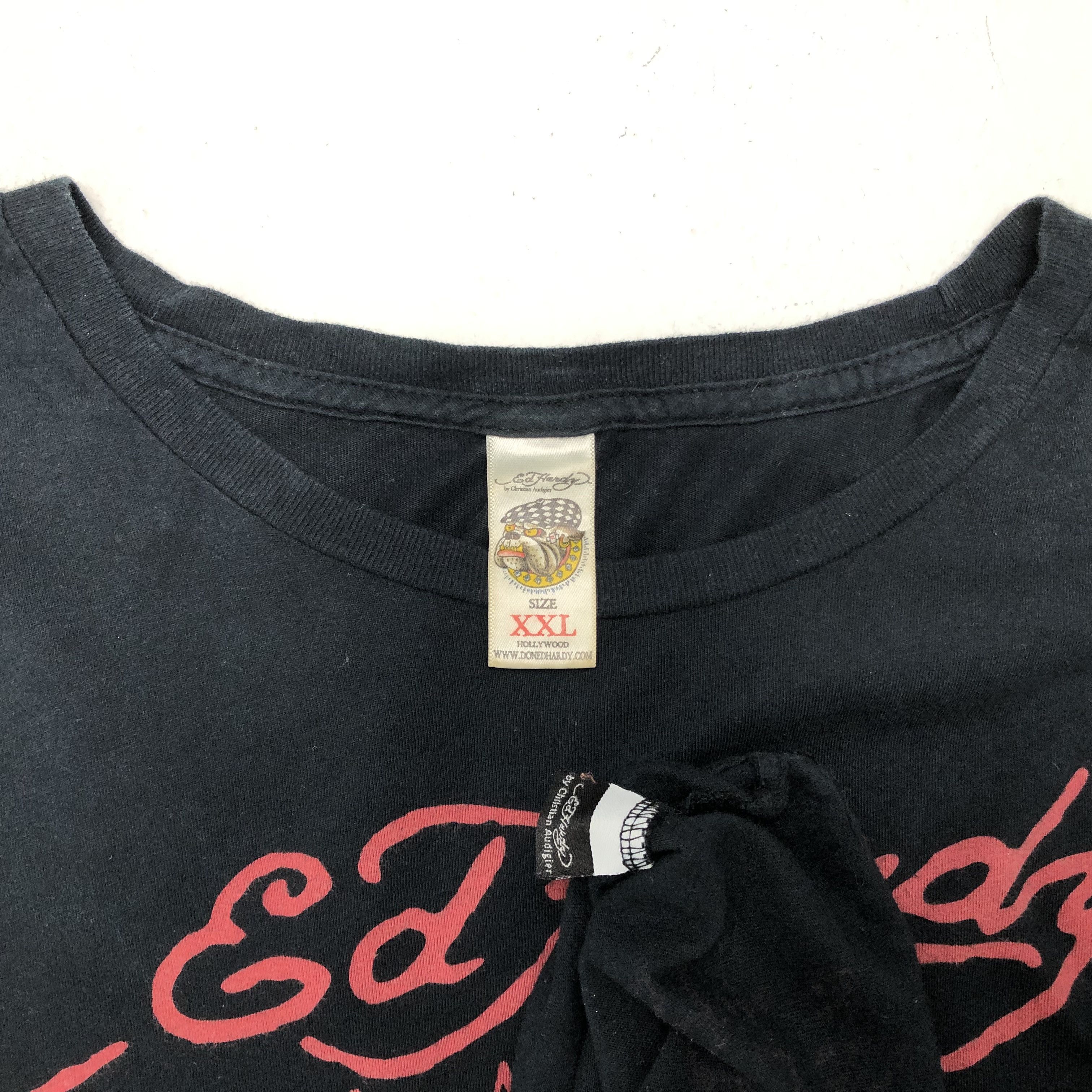 Ed Hardy Vintage Ed Hardy Skull Design Tshirt Size US XXL / EU 58 / 5 - 5 Thumbnail