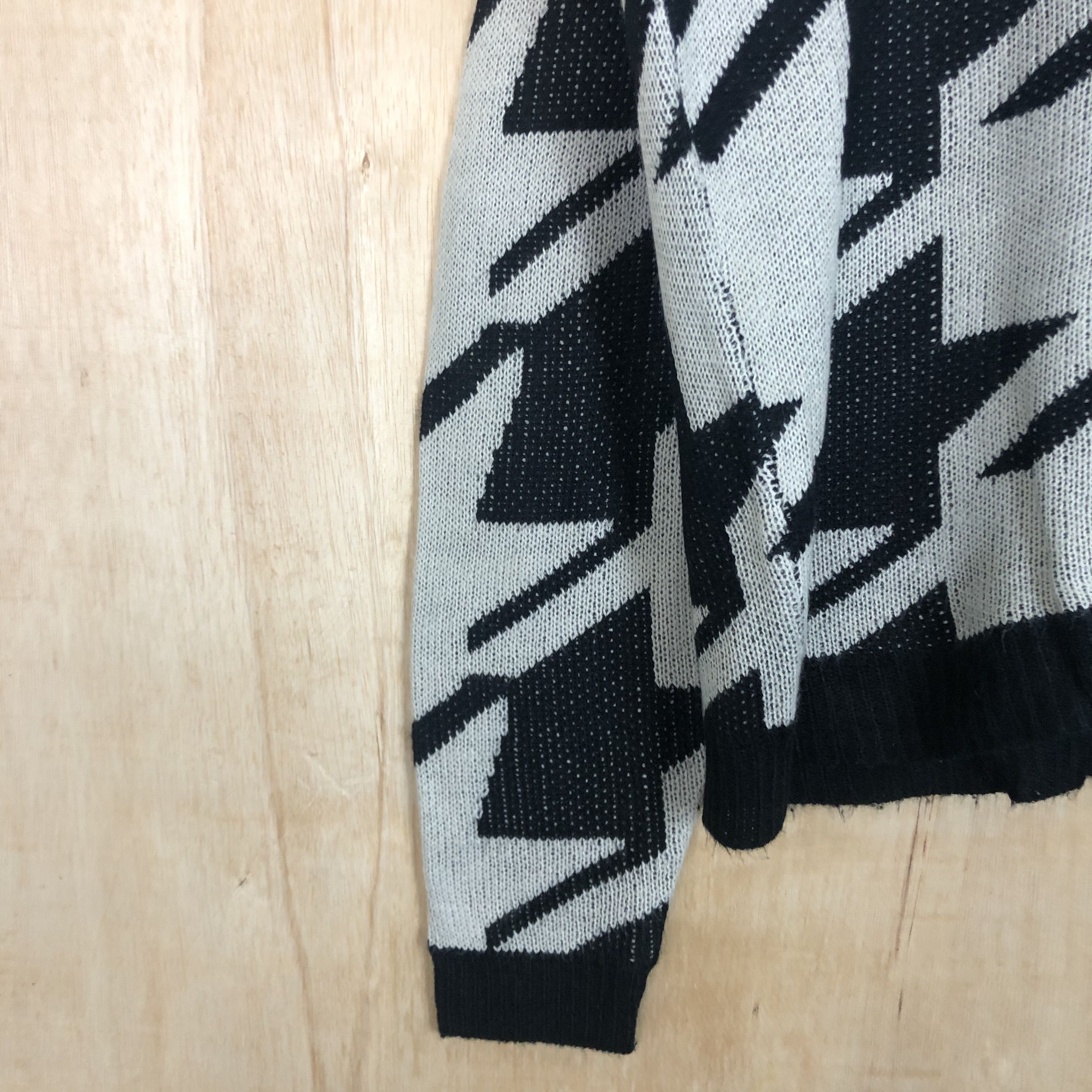 Homespun Knitwear × Japanese Brand DLL H.O.B black white star meticulous knitwear #c037 Size US L / EU 52-54 / 3 - 7 Thumbnail