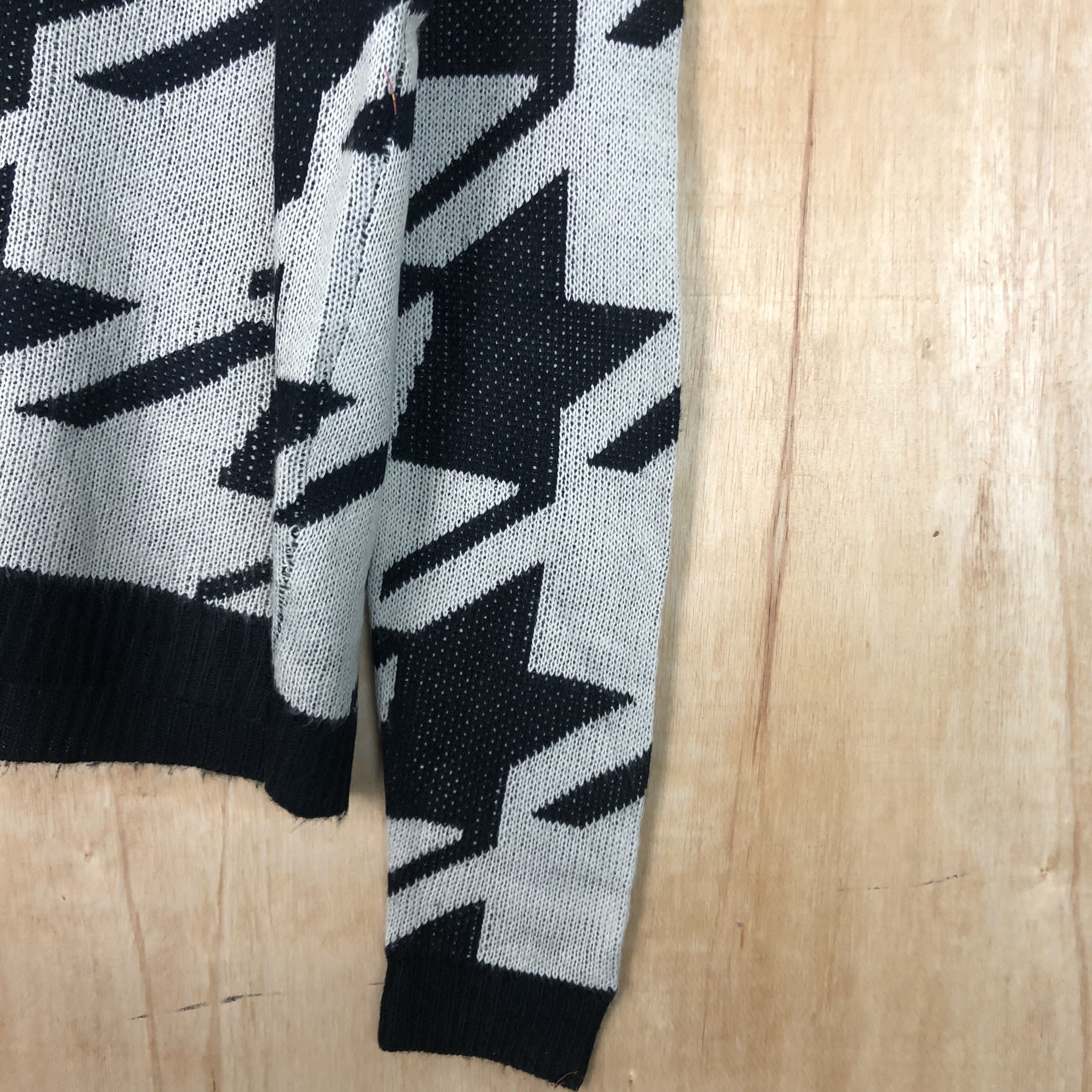 Homespun Knitwear × Japanese Brand DLL H.O.B black white star meticulous knitwear #c037 Size US L / EU 52-54 / 3 - 5 Thumbnail