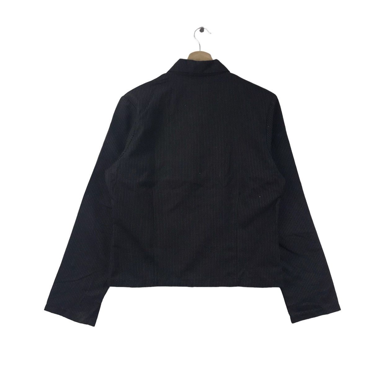 Vintage ACID JAZZ MEN Hickory Stripes Full Zipper Black Jacket Size US M / EU 48-50 / 2 - 6 Thumbnail