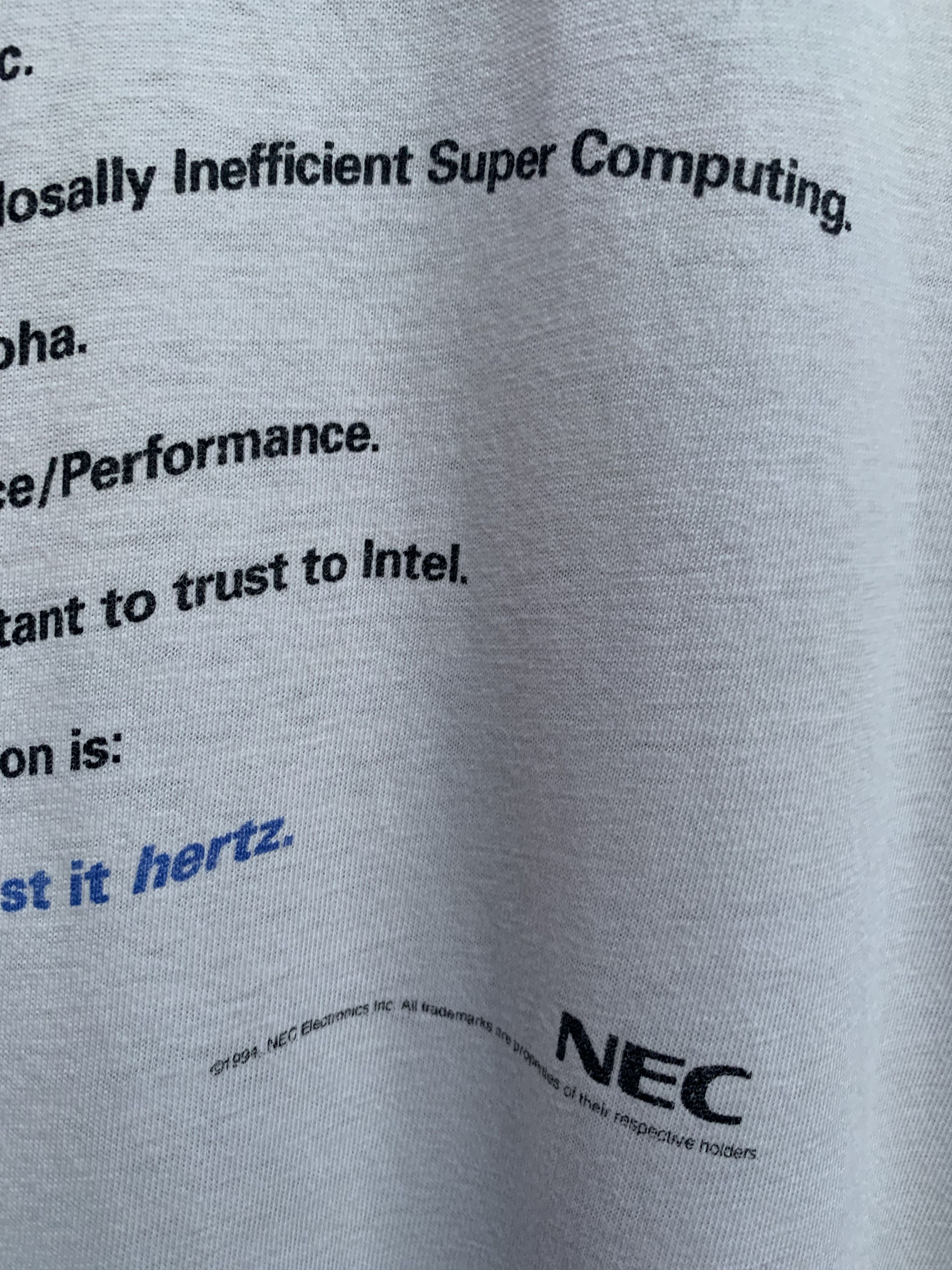 Microsoft Vintage 90s Microsoft Windows NT NEC MIPS Computer Tee Size US L / EU 52-54 / 3 - 11 Thumbnail