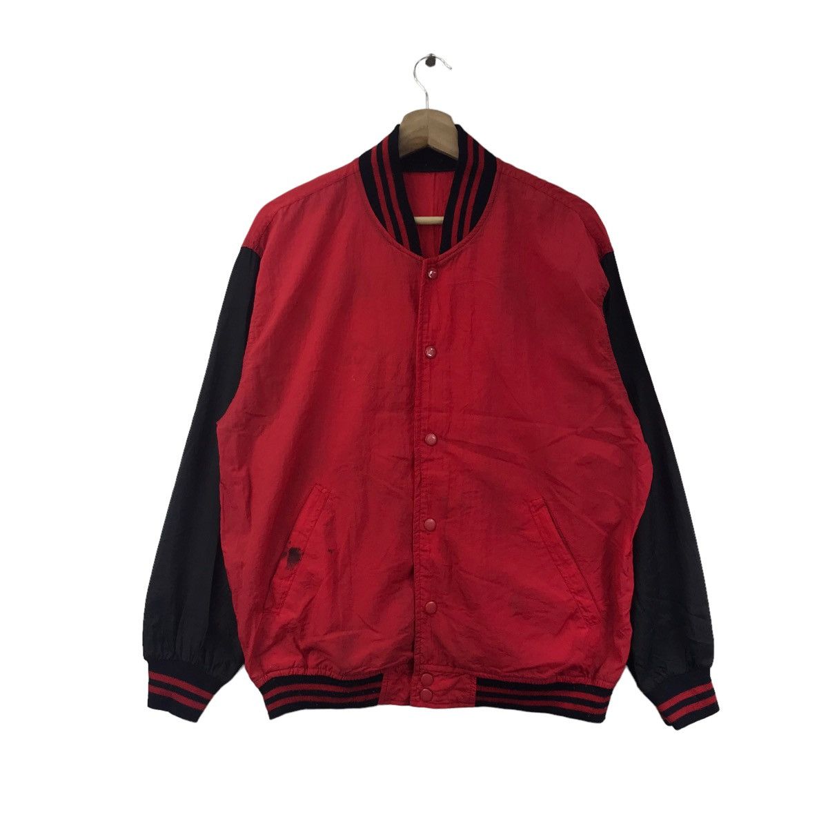 Vintage SUPER NIKKA CLUB Coach Varsity Red Bomber Jacket Size US M / EU 48-50 / 2 - 3 Thumbnail