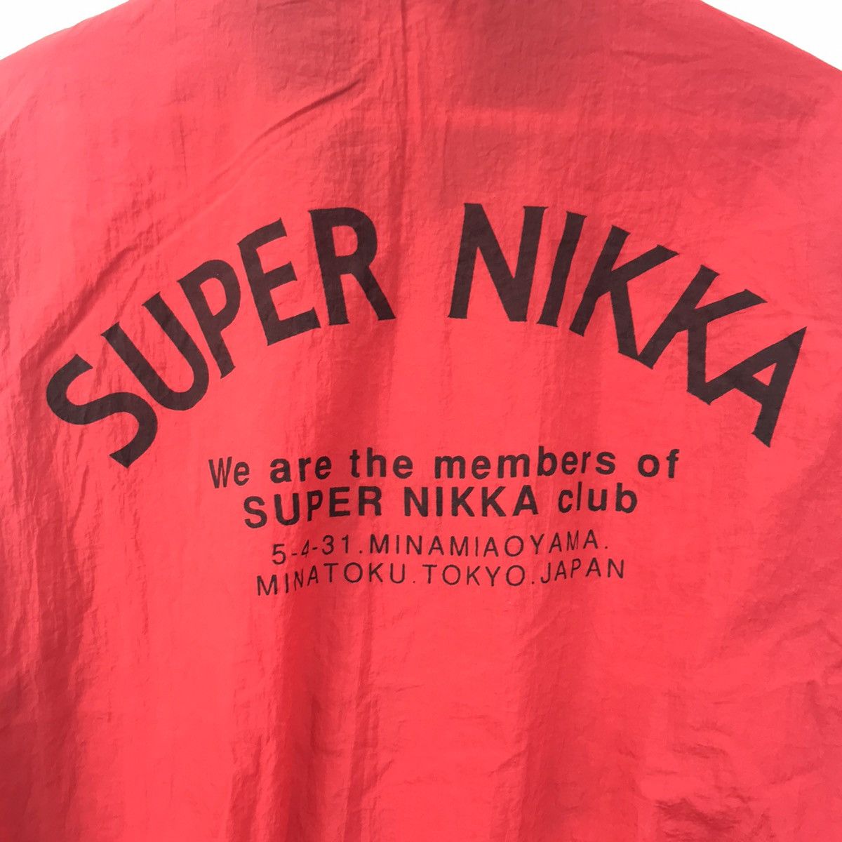 Vintage SUPER NIKKA CLUB Coach Varsity Red Bomber Jacket Size US M / EU 48-50 / 2 - 2 Thumbnail