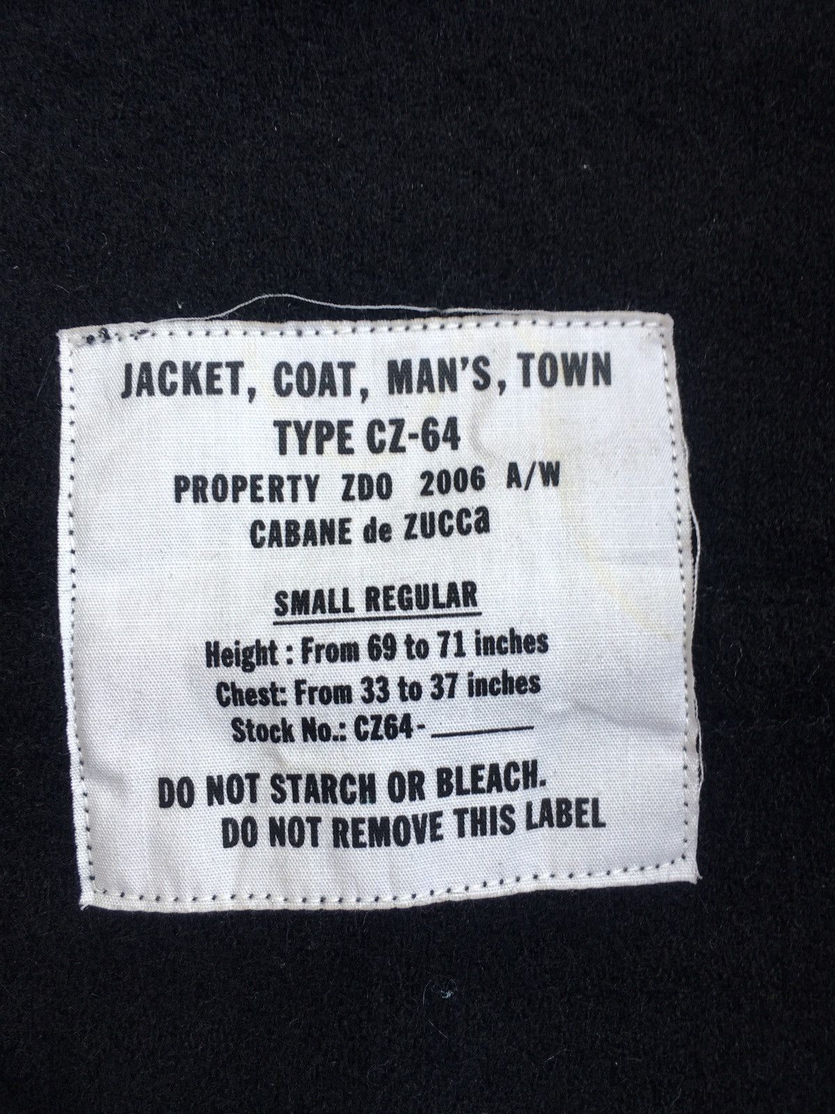 CABANE de ZUCCa black wool six pocket AW2006 Size US S / EU 44-46 / 1 - 5 Thumbnail
