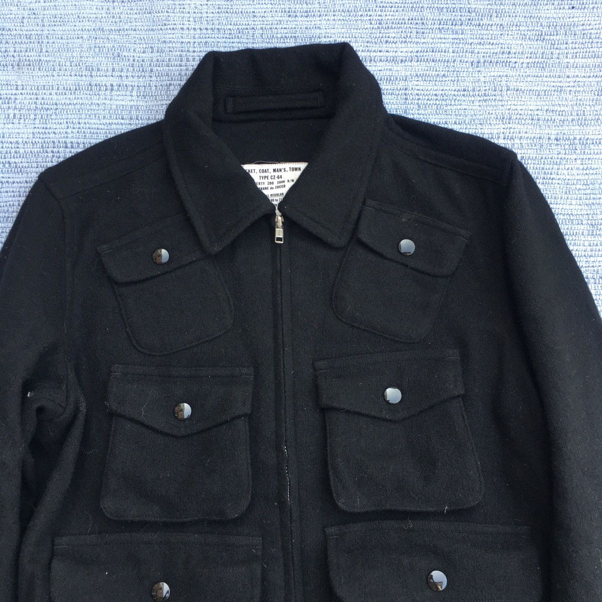 CABANE de ZUCCa black wool six pocket AW2006 Size US S / EU 44-46 / 1 - 2 Thumbnail