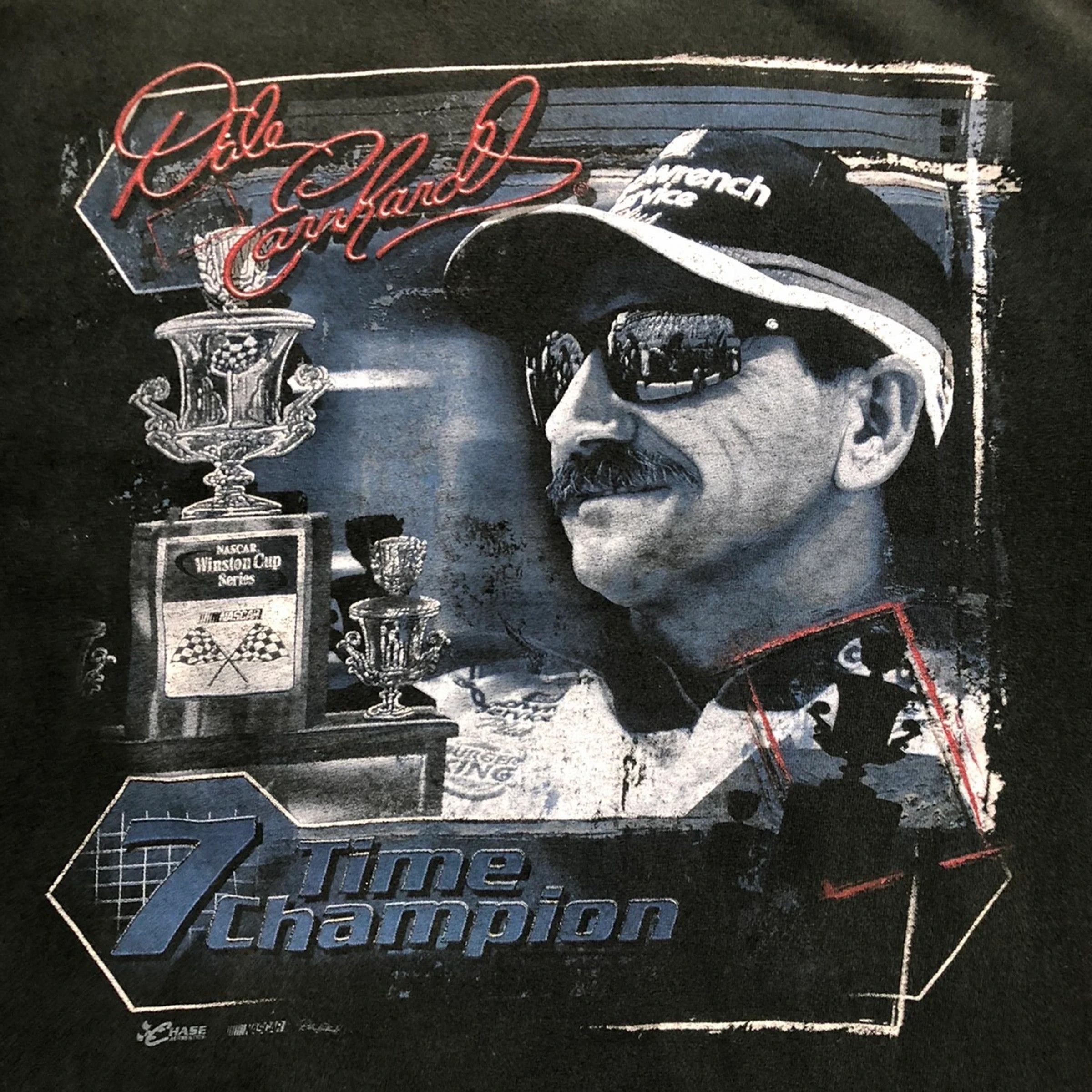 NASCAR Vintage Y2K Dale Earnhardt Shirt 7 Time Champion NASCAR Tee Size US M / EU 48-50 / 2 - 2 Thumbnail