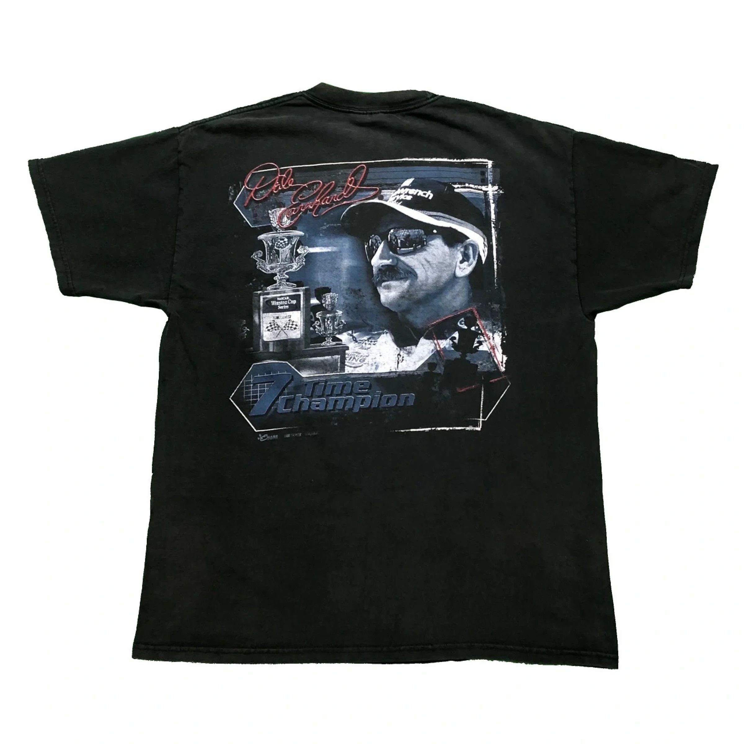 NASCAR Vintage Y2K Dale Earnhardt Shirt 7 Time Champion NASCAR Tee Size US M / EU 48-50 / 2 - 1 Thumbnail