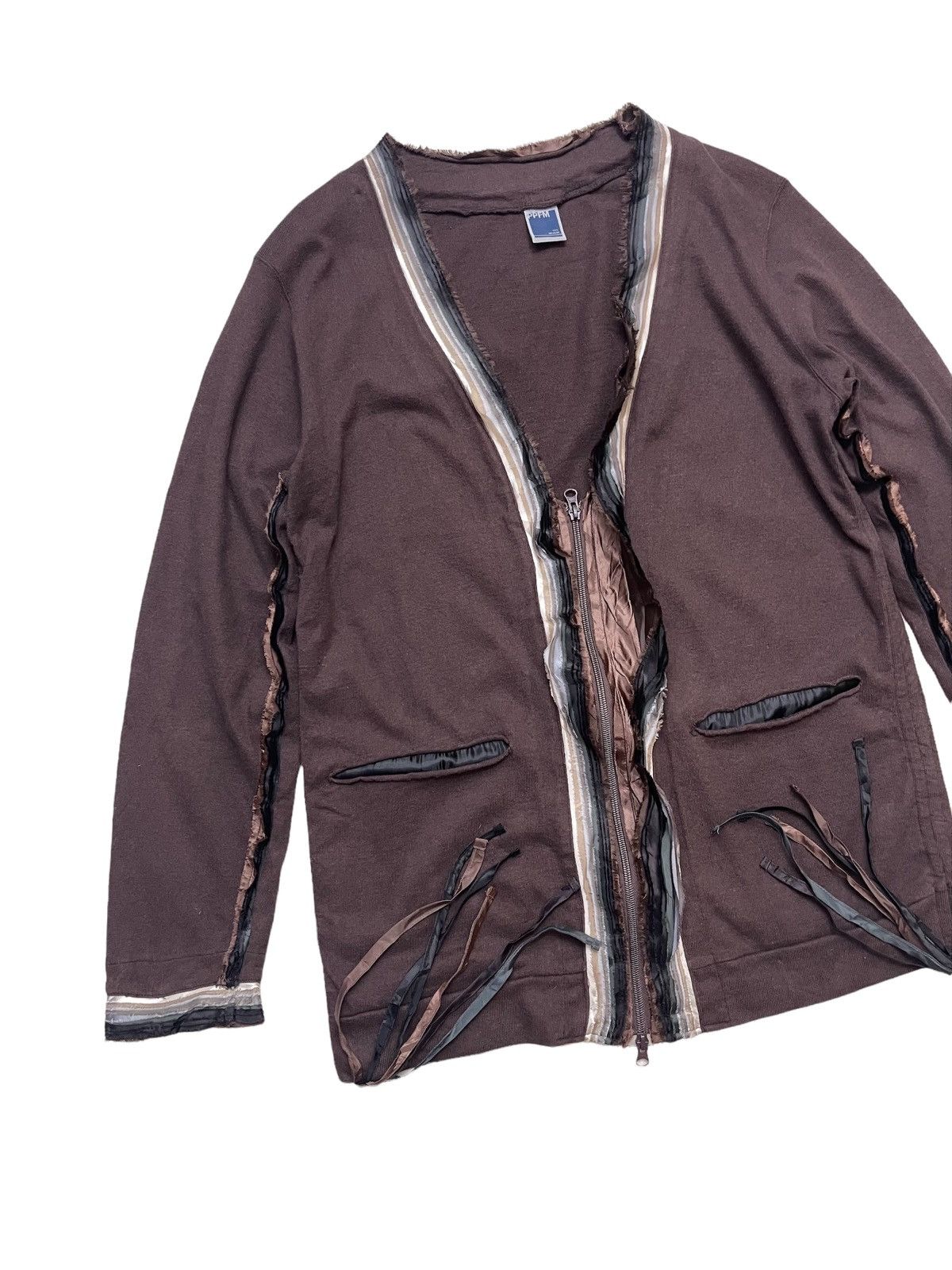 PPFM PPFM Reconstruct Distressed Cardigan Jacket Size US M / EU 48-50 / 2 - 3 Thumbnail