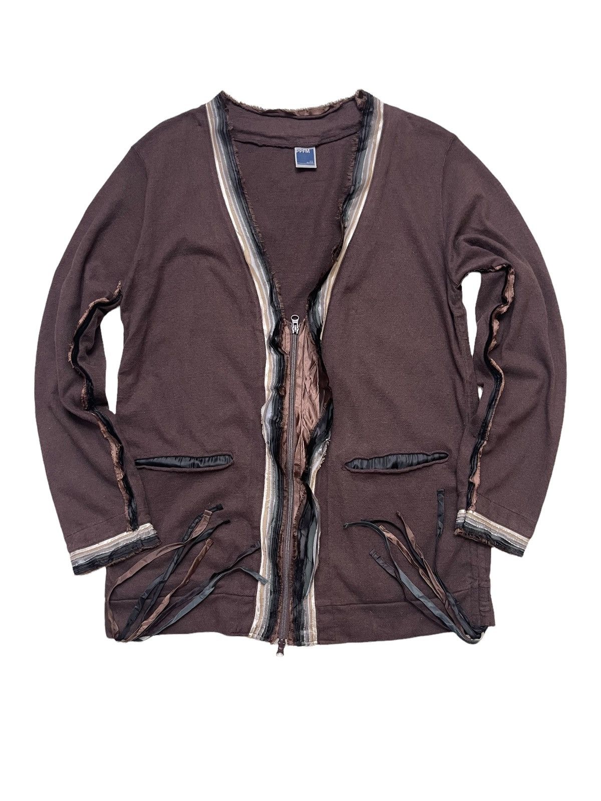 PPFM PPFM Reconstruct Distressed Cardigan Jacket Size US M / EU 48-50 / 2 - 1 Thumbnail
