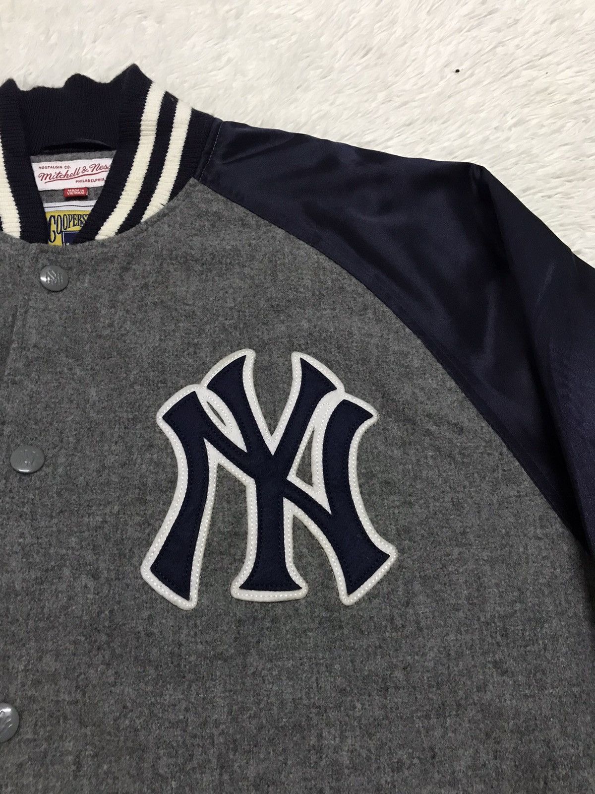 Cooperstown Collection Vtg NY Cooperstown Collection Jacket by Mitchell & Ness Size US XL / EU 56 / 4 - 4 Thumbnail