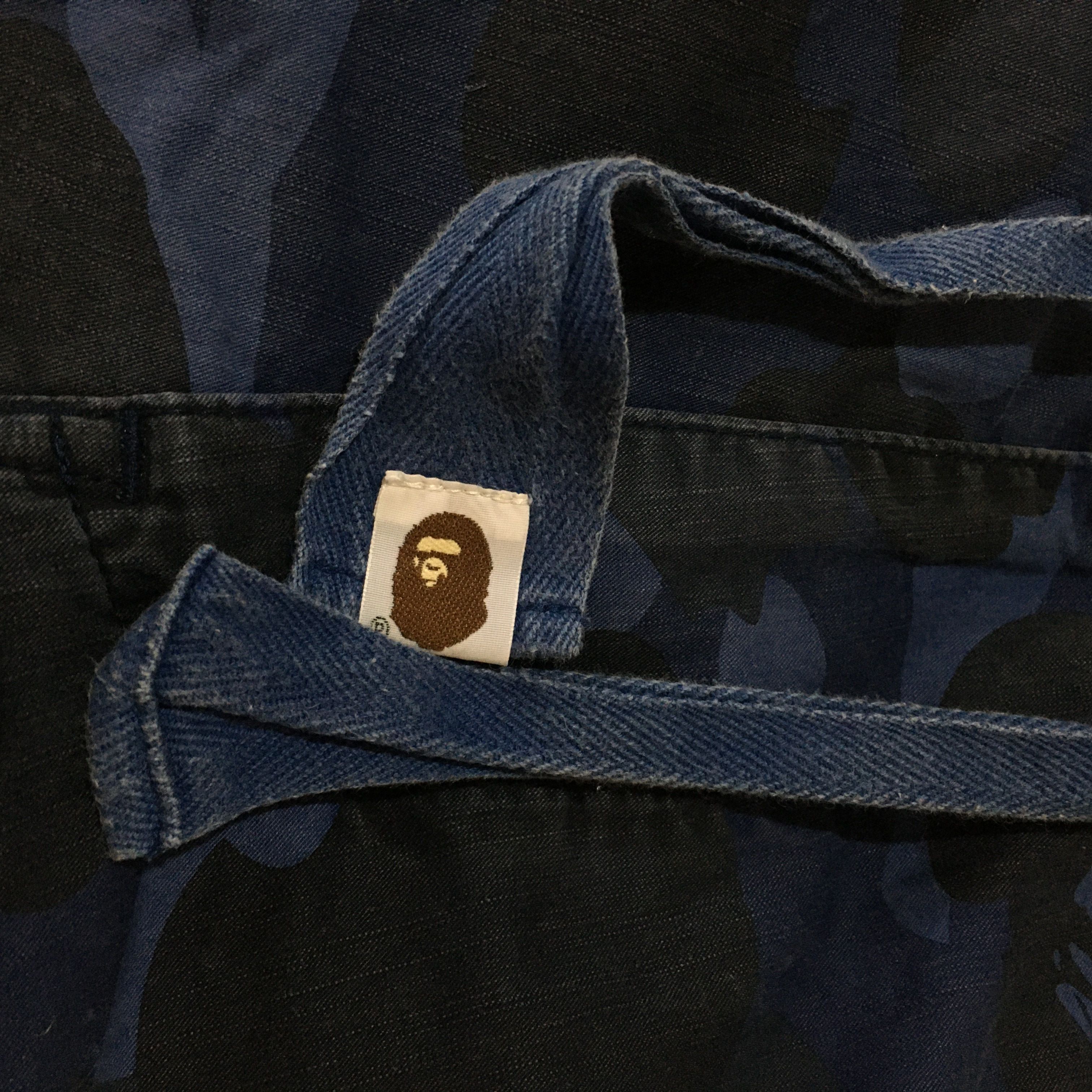 Bape OG Bape Blue Camo Cargo short Size US 34 / EU 50 - 4 Thumbnail