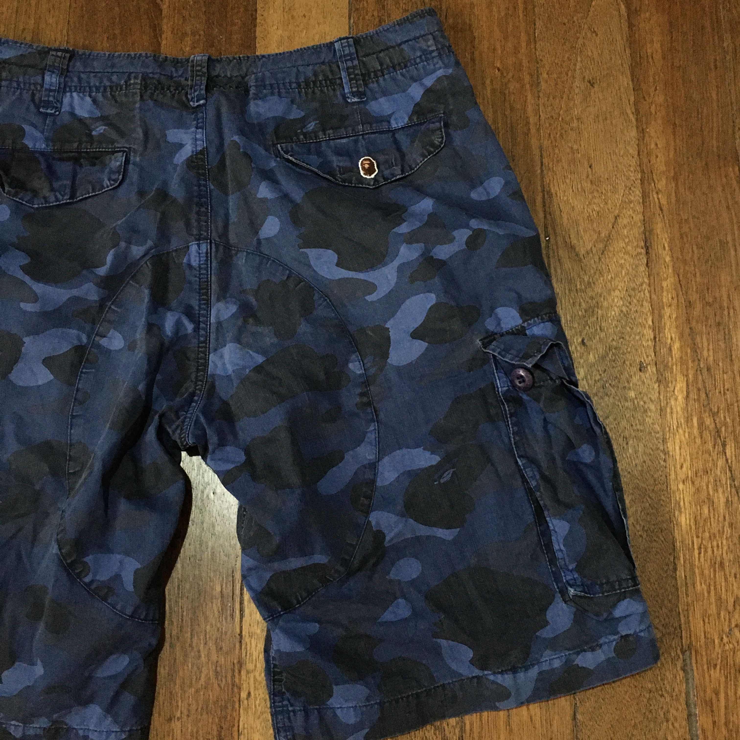 Bape OG Bape Blue Camo Cargo short Size US 34 / EU 50 - 3 Thumbnail