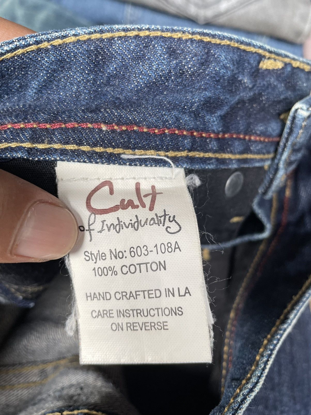 Japanese Brand Japanese Denim Cult of Individuality Slim Fit Jeans Size US 32 / EU 48 - 15 Thumbnail