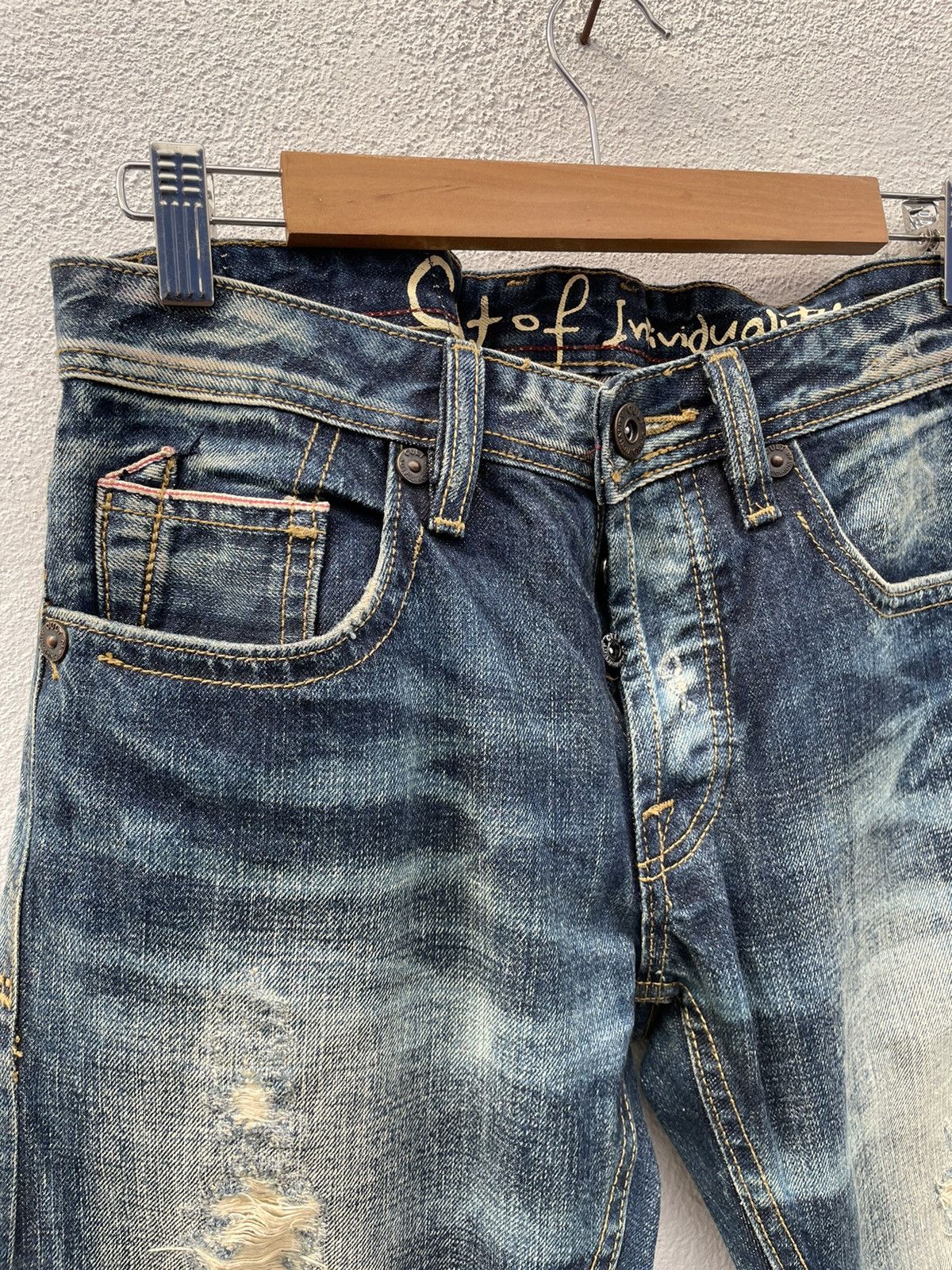 Japanese Brand Japanese Denim Cult of Individuality Slim Fit Jeans Size US 32 / EU 48 - 6 Thumbnail