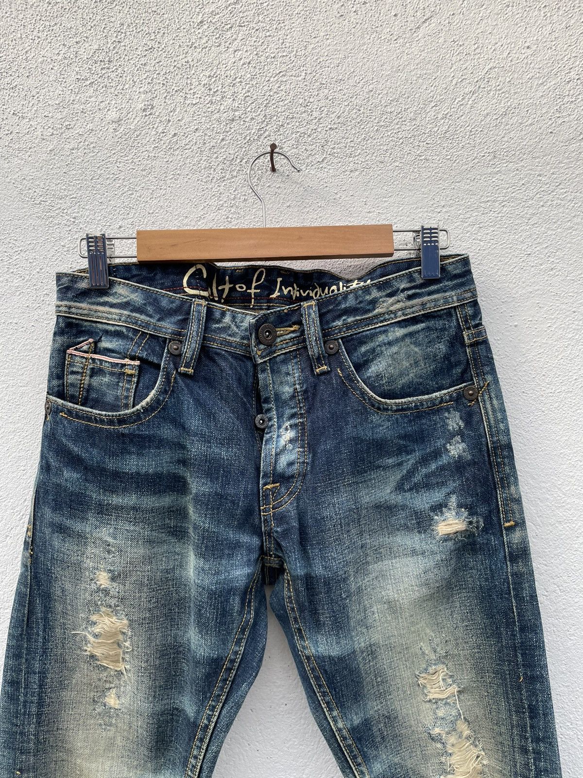 Japanese Brand Japanese Denim Cult of Individuality Slim Fit Jeans Size US 32 / EU 48 - 2 Thumbnail