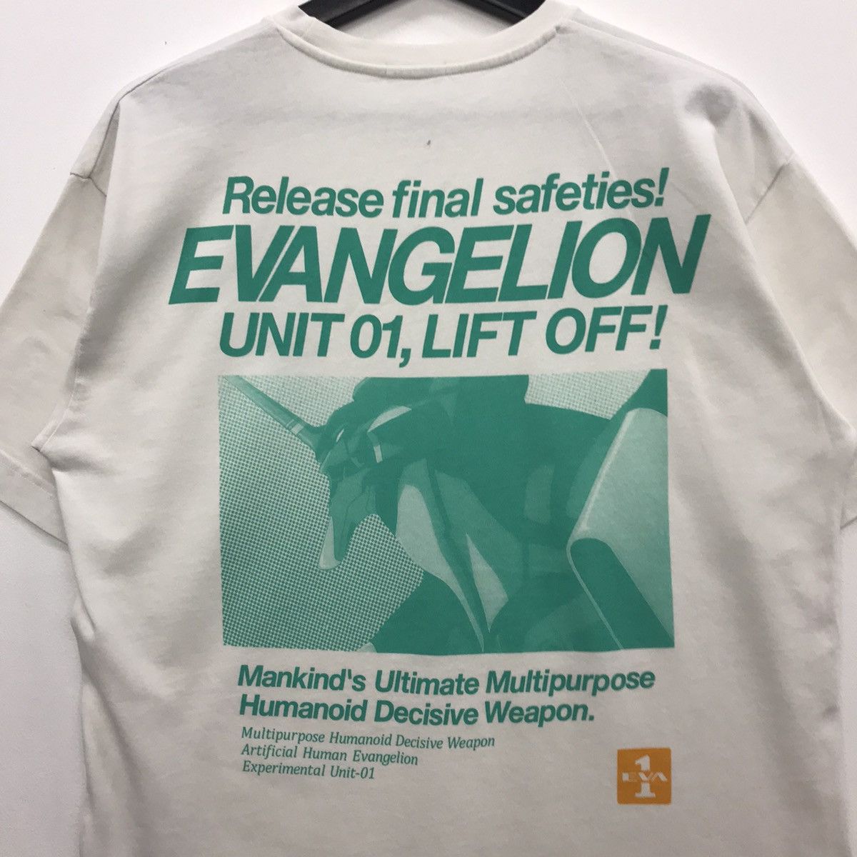 Anime × Cartoon Network × Japanese Brand Rare!! Japanese Brand GU X Evangelion Tee Size US M / EU 48-50 / 2 - 10 Thumbnail