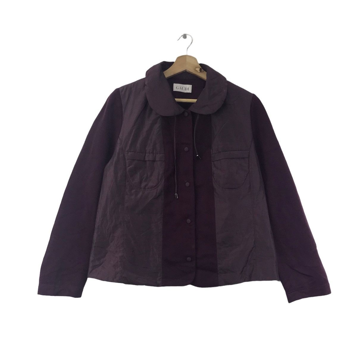 Vintage ANTONIO GAUDI Purple Casual Puffer Jacket Size US M / EU 48-50 / 2 - 1 Thumbnail