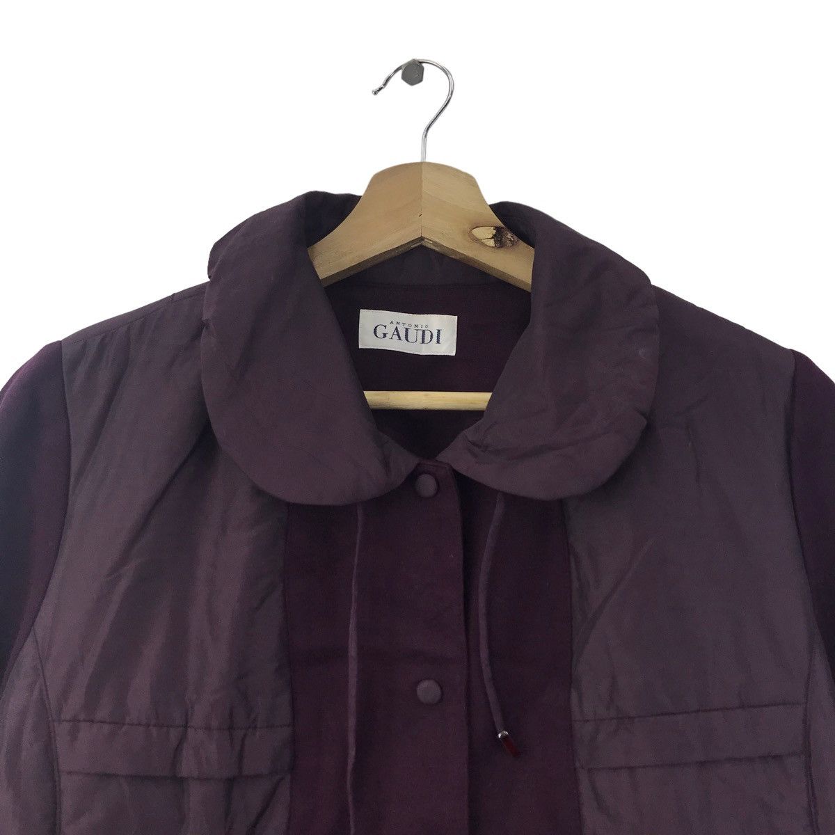 Vintage ANTONIO GAUDI Purple Casual Puffer Jacket Size US M / EU 48-50 / 2 - 2 Thumbnail