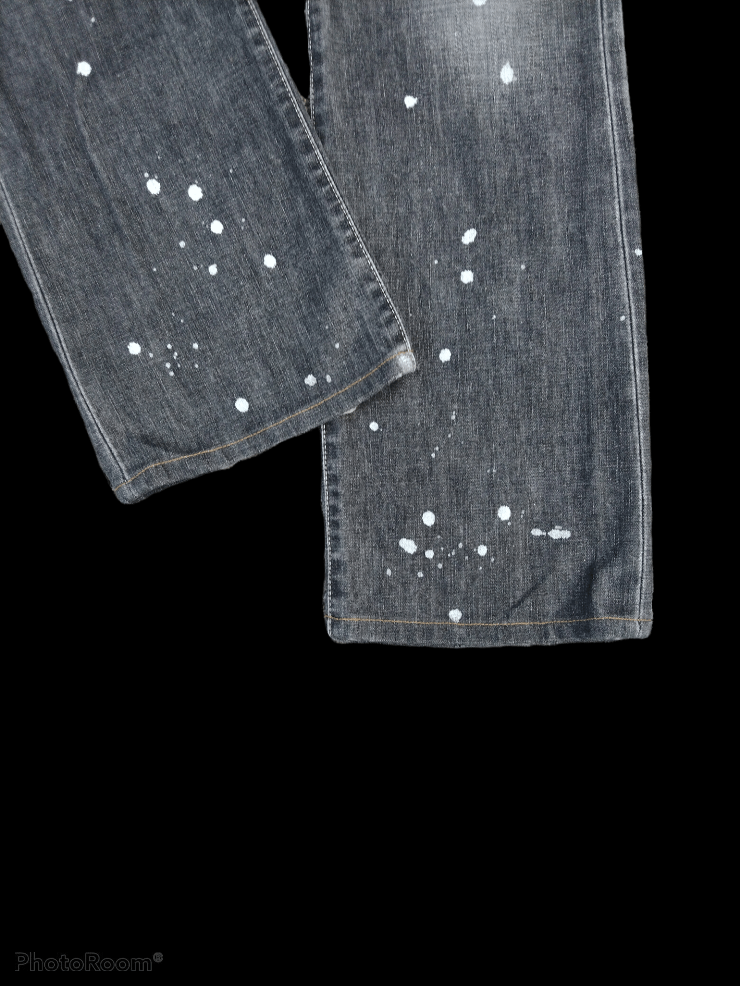 Levi's FLARED🔥DISTRESSED SPLATTER LEVIS LOT 708 DENIM PANTS Size US 32 / EU 48 - 5 Thumbnail