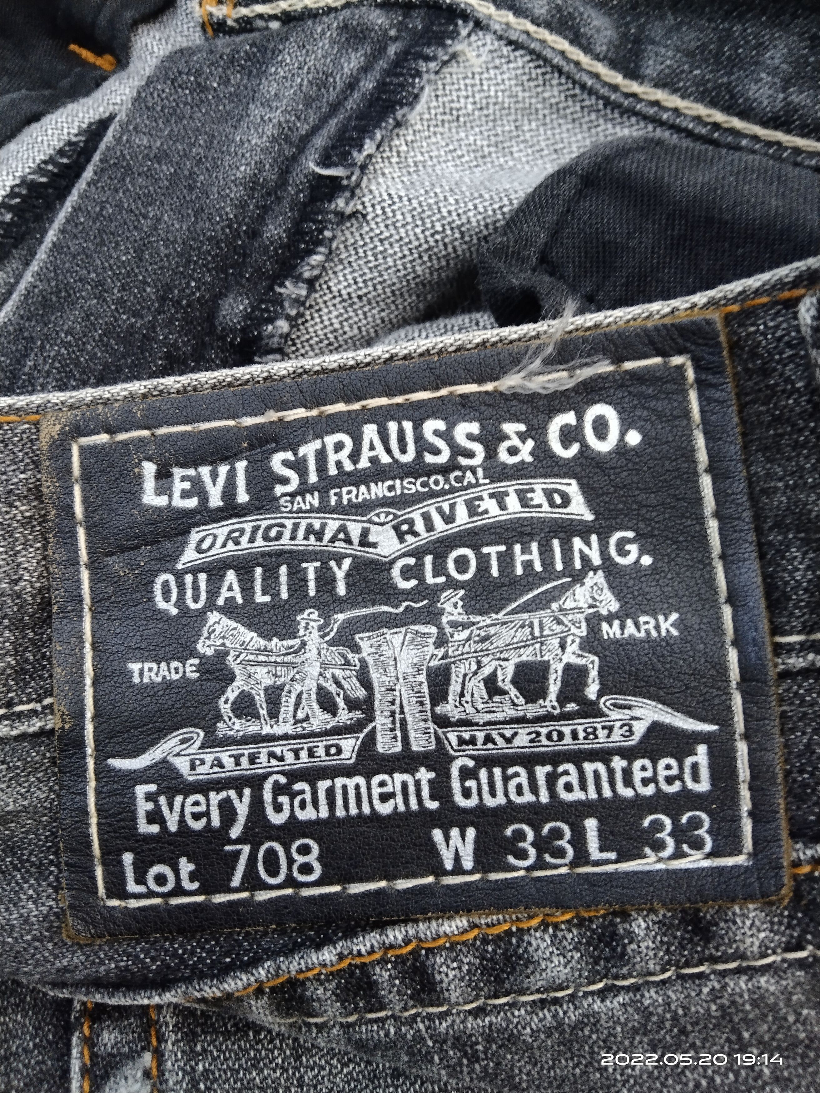 Levi's FLARED🔥DISTRESSED SPLATTER LEVIS LOT 708 DENIM PANTS Size US 32 / EU 48 - 7 Thumbnail