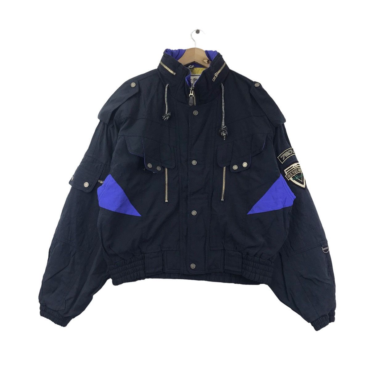 Ellesse ELLESSE ITALY Goldwin Japanese Brand Ski Outdoor Navy Jacket Size US XL / EU 56 / 4 - 1 Thumbnail
