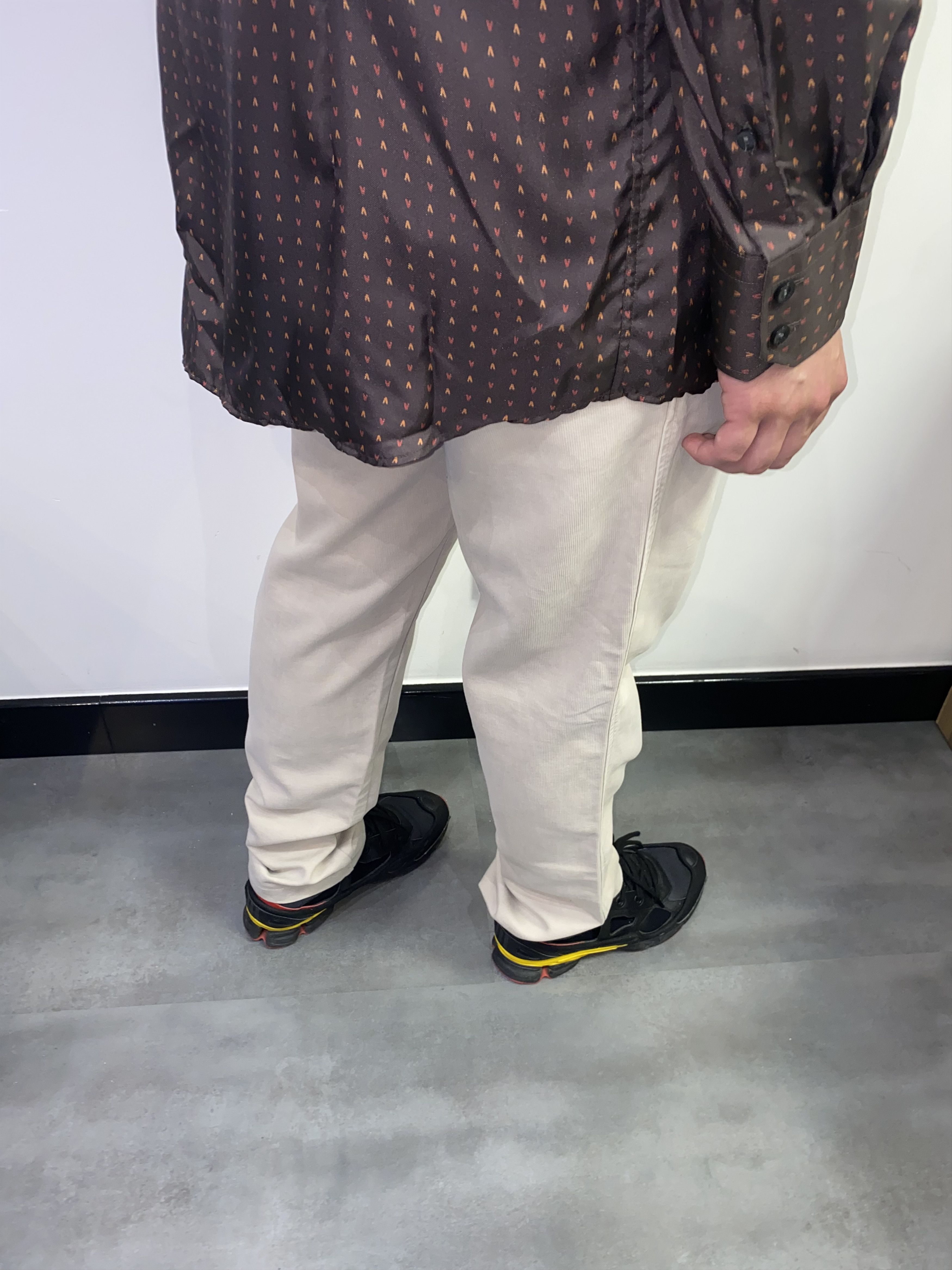 Prada AW06 Prada Brown Tab Logo Curduroy Cream Pants Size US 36 / EU 52 - 1 Thumbnail