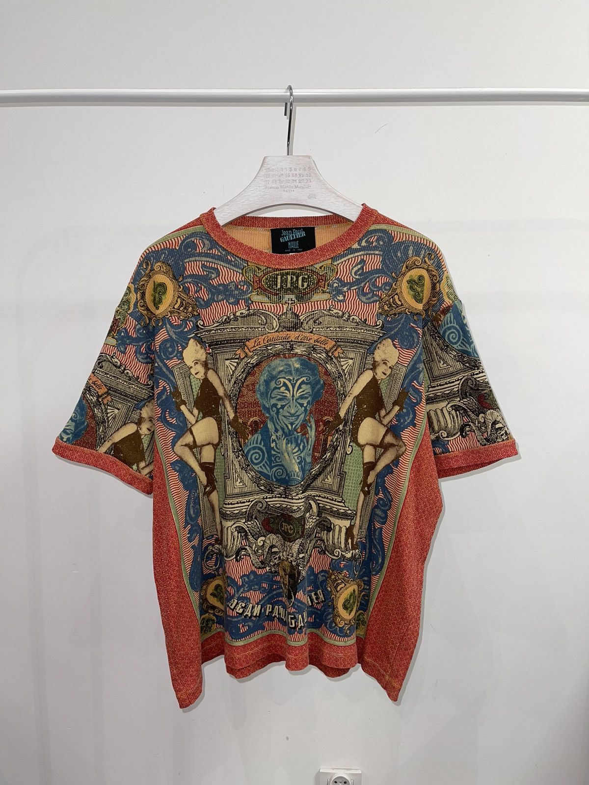 Jean-Paul GAULTIER FEMME Samurai Printed Mesh T Shirt Multi