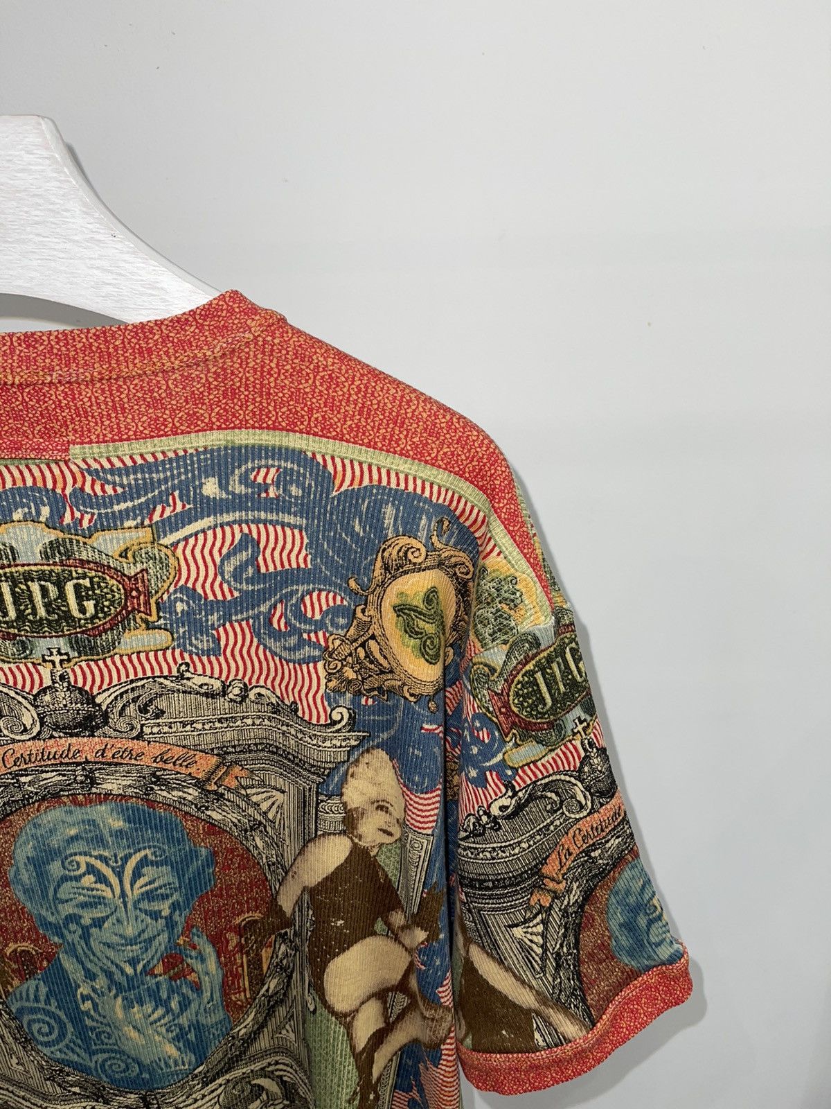 Jean Paul Gaultier Archive Jean Paul Gaultier Abstract Banknotes Print T-Shirt Size US L / EU 52-54 / 3 - 5 Thumbnail
