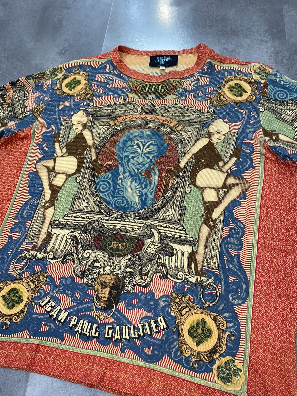 Jean Paul Gaultier Archive Jean Paul Gaultier Abstract Banknotes Print T-Shirt Size US L / EU 52-54 / 3 - 10 Thumbnail